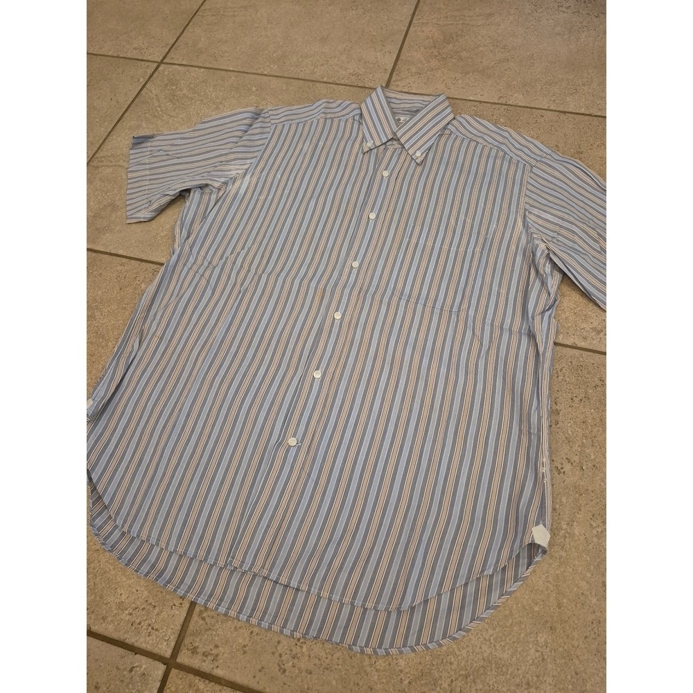 Loro Piana Men Short Sleeves Shirt - 100% Cotton - Size: Medium - Picture 3 of 14